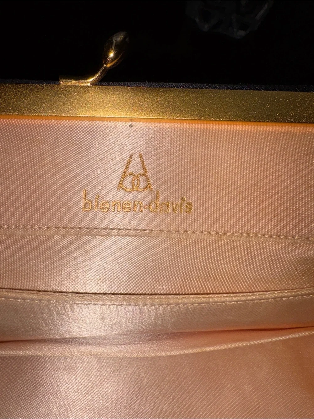 Bienen Davis Vintage Nylon Purse. 1950s Purse Vintage Handbag with kisslock